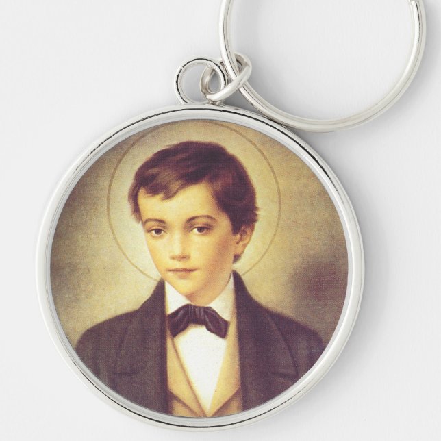 Saint Dominic Savio student of John Bosco Key Ring (Front)
