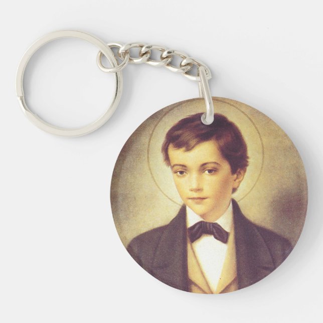 Saint Dominic Savio student of John Bosco Key Ring (Front)