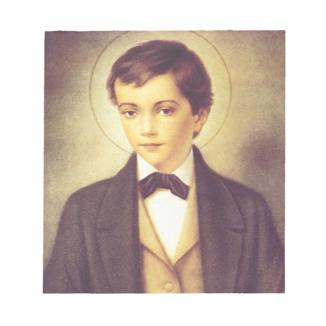 Saint Dominic Savio student of John Bosco Notepad (Front)
