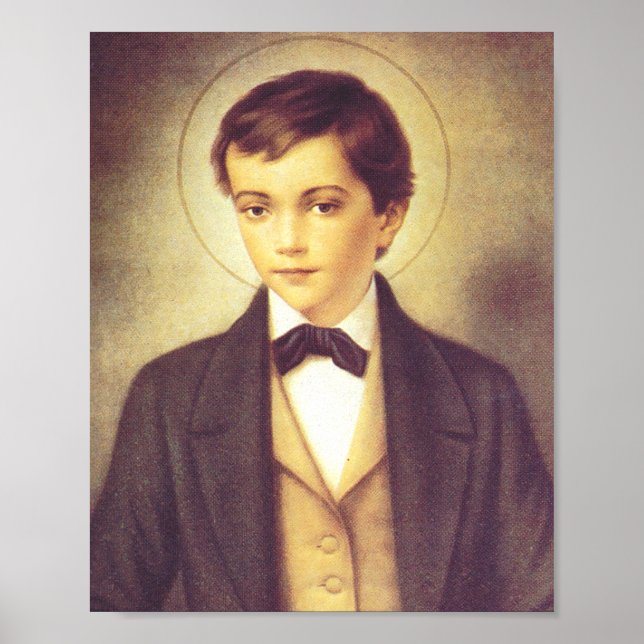 Saint Dominic Savio student of John Bosco Poster (Front)