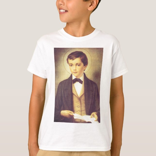 Saint Dominic Savio student of John Bosco T-Shirt (Front)