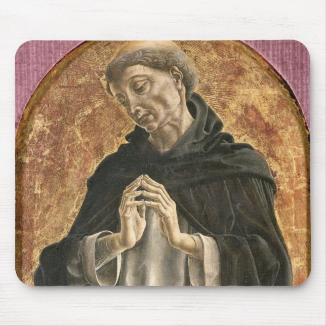 Saint Dominic (tempera on panel) Mouse Pad (Front)