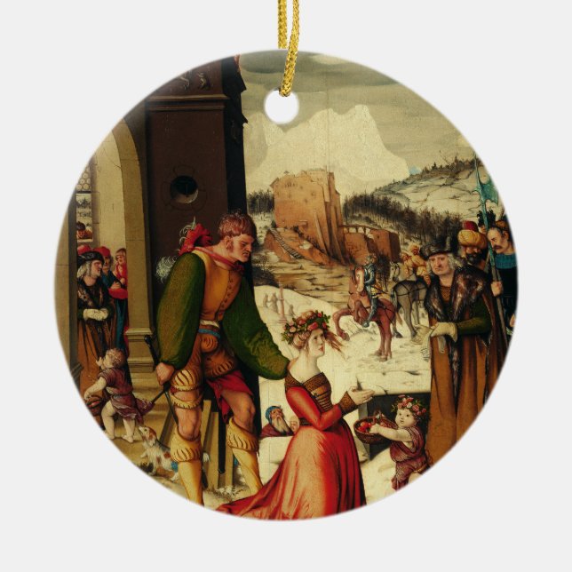 Saint  Dorothy of Caesarea Ceramic Ornament (Front)