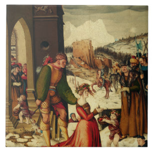 Saint Dorothy of Caesarea Ceramic Tile
