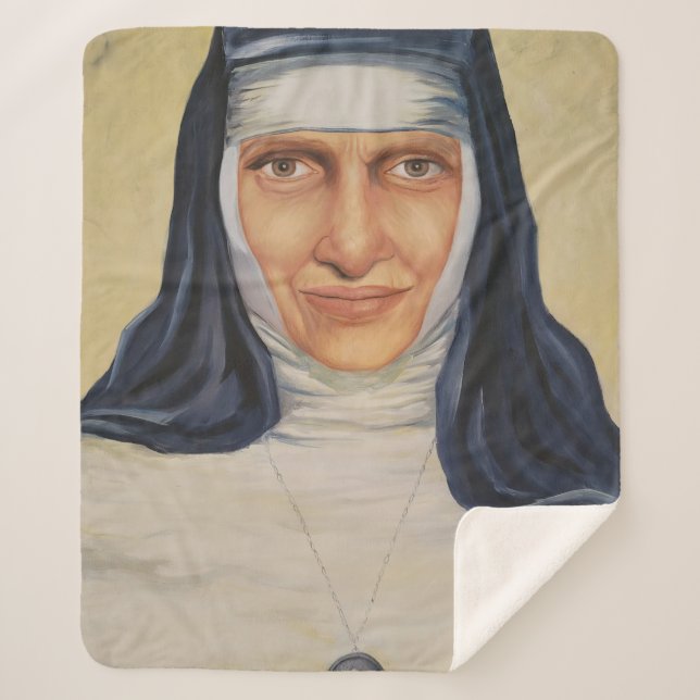 Saint Dulce of the Poor Sherpa Blanket (Front)