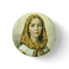 Saint Dymphna  2¼ Inch Round Button
