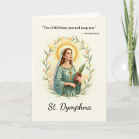 Saint Dymphna God’s Blessings Floral Wreath