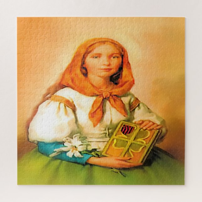 Saint Dymphna Jigsaw Puzzle (Vertical)