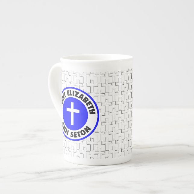 Saint Elizabeth Ann Seton Bone China Mug (Front Left)