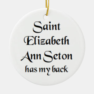 saint elizabeth ann seton coffee mug ceramic ornament