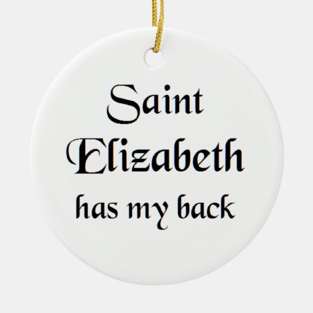saint elizabeth Mug Ceramic Ornament (Front)