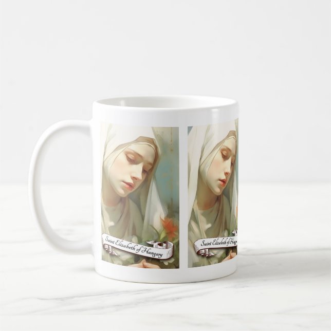 Saint Elizabeth of Hungary Coffee Mug (Left)