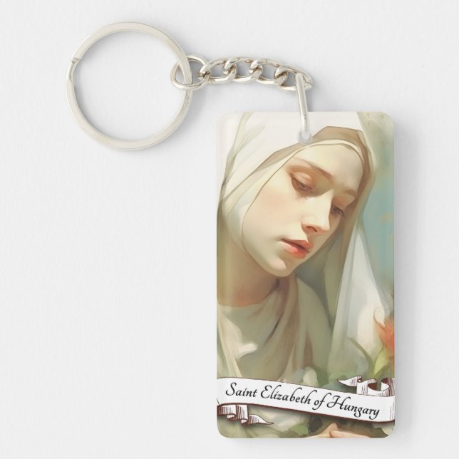 Saint Elizabeth of Hungary Key Ring (Front)
