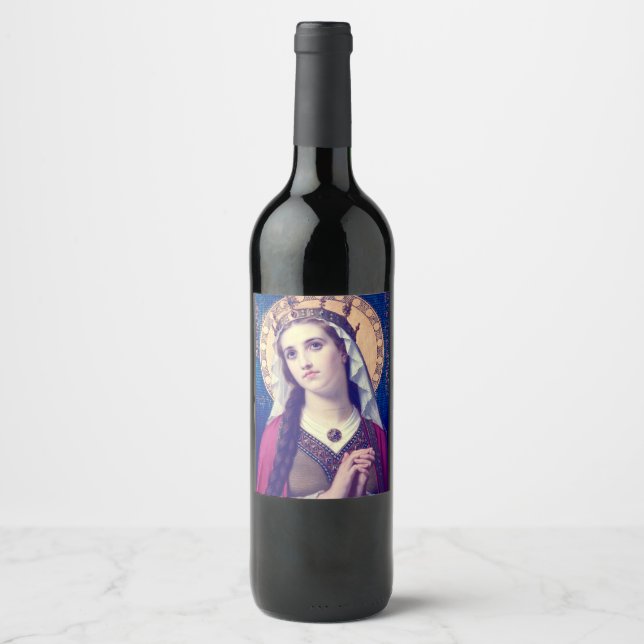Saint Elizabeth of Hungary Wine Label (Front)