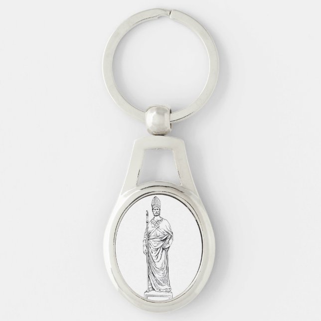 Saint Eloi Confessor and Bishop Key Ring (Front)