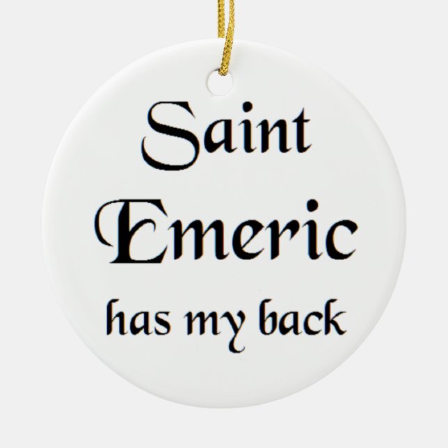 saint emeric coffee mug ceramic ornament (Front)