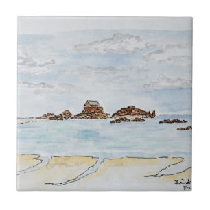 Saint-Enogat, Dinard Brittany, France Ceramic Tile