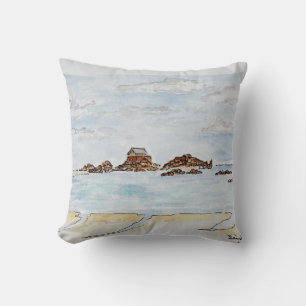 Saint-Enogat, Dinard Brittany, France Cushion