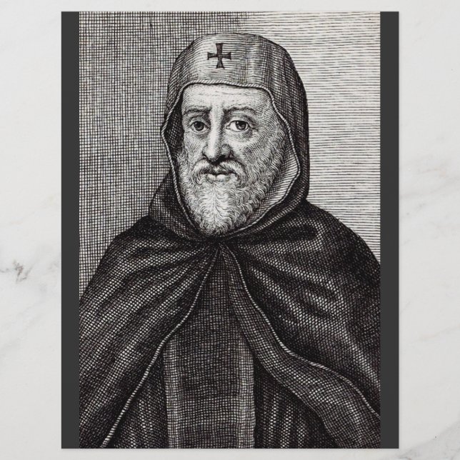 Saint Ephrem the Syrian Christian theologian Flyer (Front)