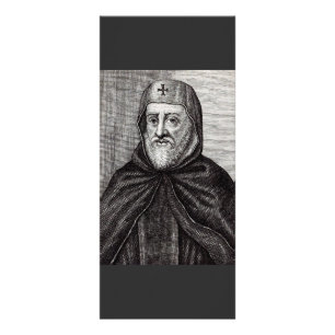 Saint Ephrem the Syrian Christian theologian Rack Card