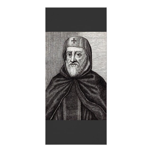 Saint Ephrem the Syrian Christian theologian Rack Card (Front)