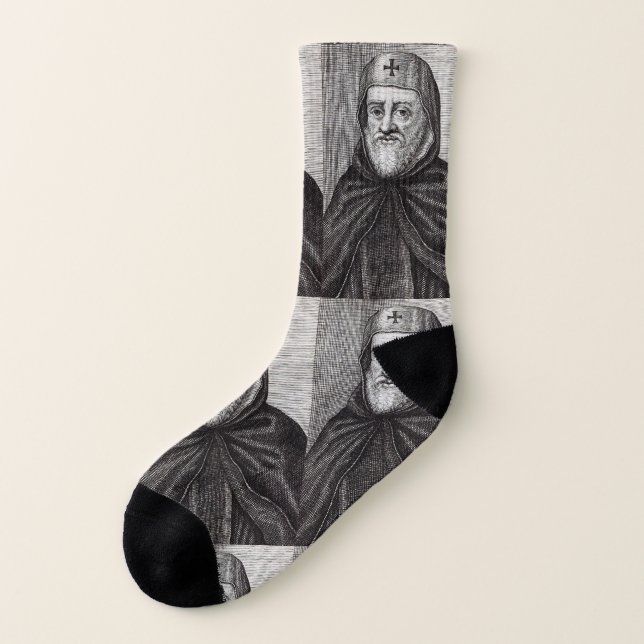 Saint Ephrem the Syrian Christian theologian Socks (Left Outside)
