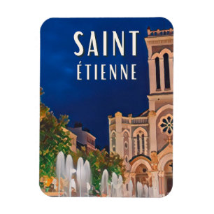 Saint-Étienne Photo Vintage Magnet