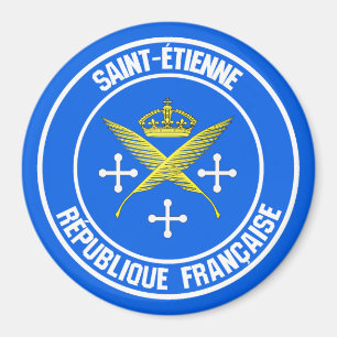 Saint-Étienne Round Emblem Magnet