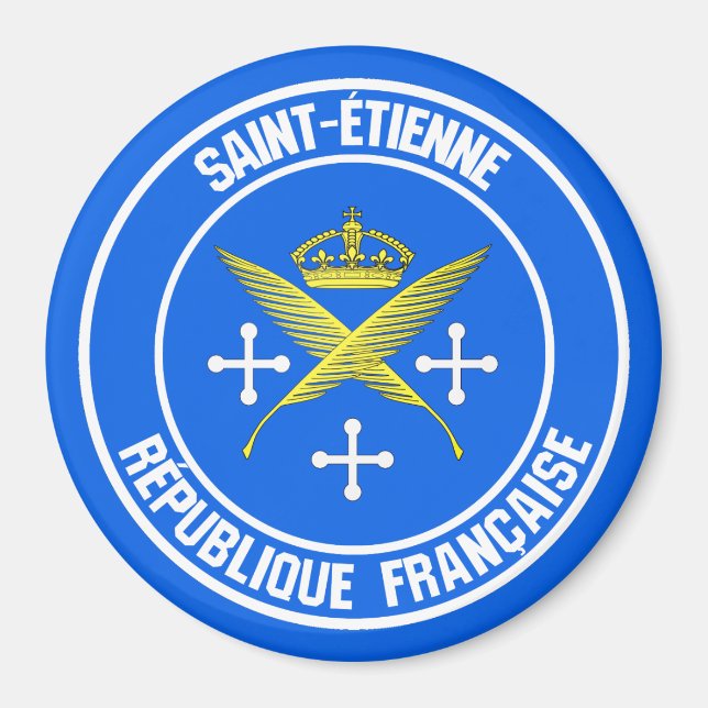 Saint-Étienne Round Emblem Magnet (Front)