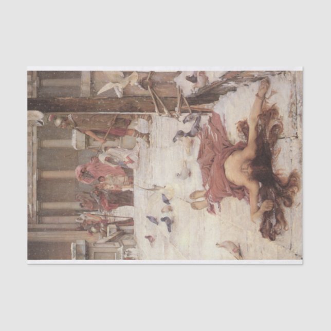 Saint Eulalia, by John William Waterhouse - 1885 Tissue Paper (Front)