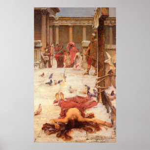 Saint Eulalia by John William Waterhouse Poster