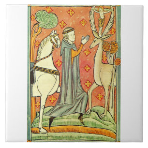Saint Eustachius Apostle of the Ardennes Ceramic Tile