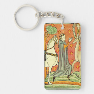 Saint Eustachius Apostle of the Ardennes Key Ring