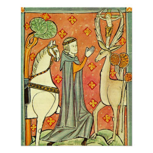 Saint Eustachius Apostle of the Ardennes Poster