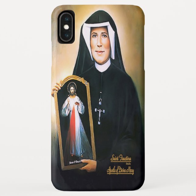 Saint Faustina, Divine Mercy Case-Mate iPhone Case (Back)
