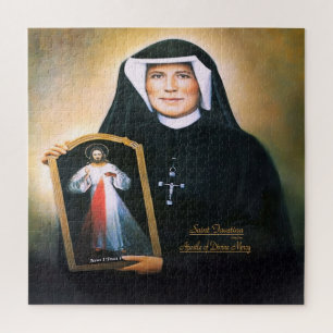Saint Faustina, Divine Mercy Jigsaw Puzzle