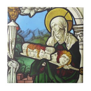 Saint Felicitas and the heads of her seven sons Ceramic Tile