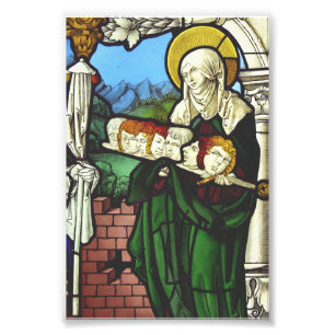 Saint Felicitas and the heads of her seven sons Photo Print