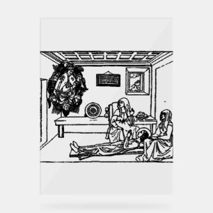 Saint Fina Italian Christian girl Acrylic Sign