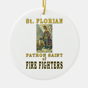 SAINT FLORIAN CERAMIC TREE DECORATION