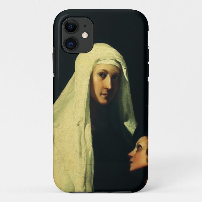 Saint  Frances of Rome by Giovanni Antonio Galli Case-Mate iPhone Case (Back)