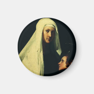 Saint  Frances of Rome by Giovanni Antonio Galli Magnet