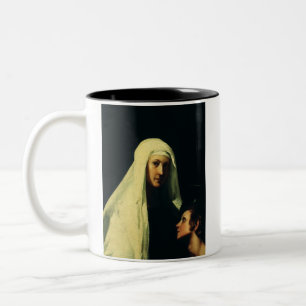 Saint Frances of Rome by Giovanni Antonio Galli Two-Tone Coffee Mug