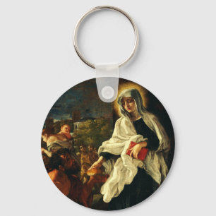 Saint Frances of Rome Key Ring