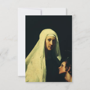 Saint Frances of Rome Premium Holy Card