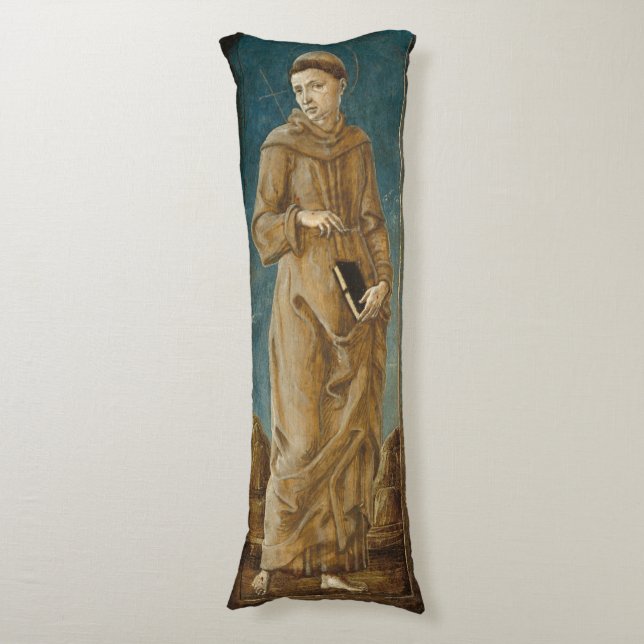 Saint Francis - Cosmè Tura Fine Art Poster Body Cushion (Front Vertical)