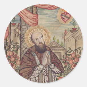 Saint Francis de Sales Bishop of Geneva Classic Round Sticker