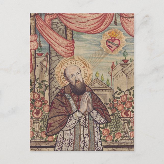 Saint Francis de Sales Bishop of Geneva Postcard (Front)