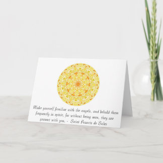 Saint Francis de Sales QUOTE about Angels Card