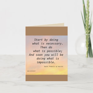 SAINT FRANCIS Folded Note Card
